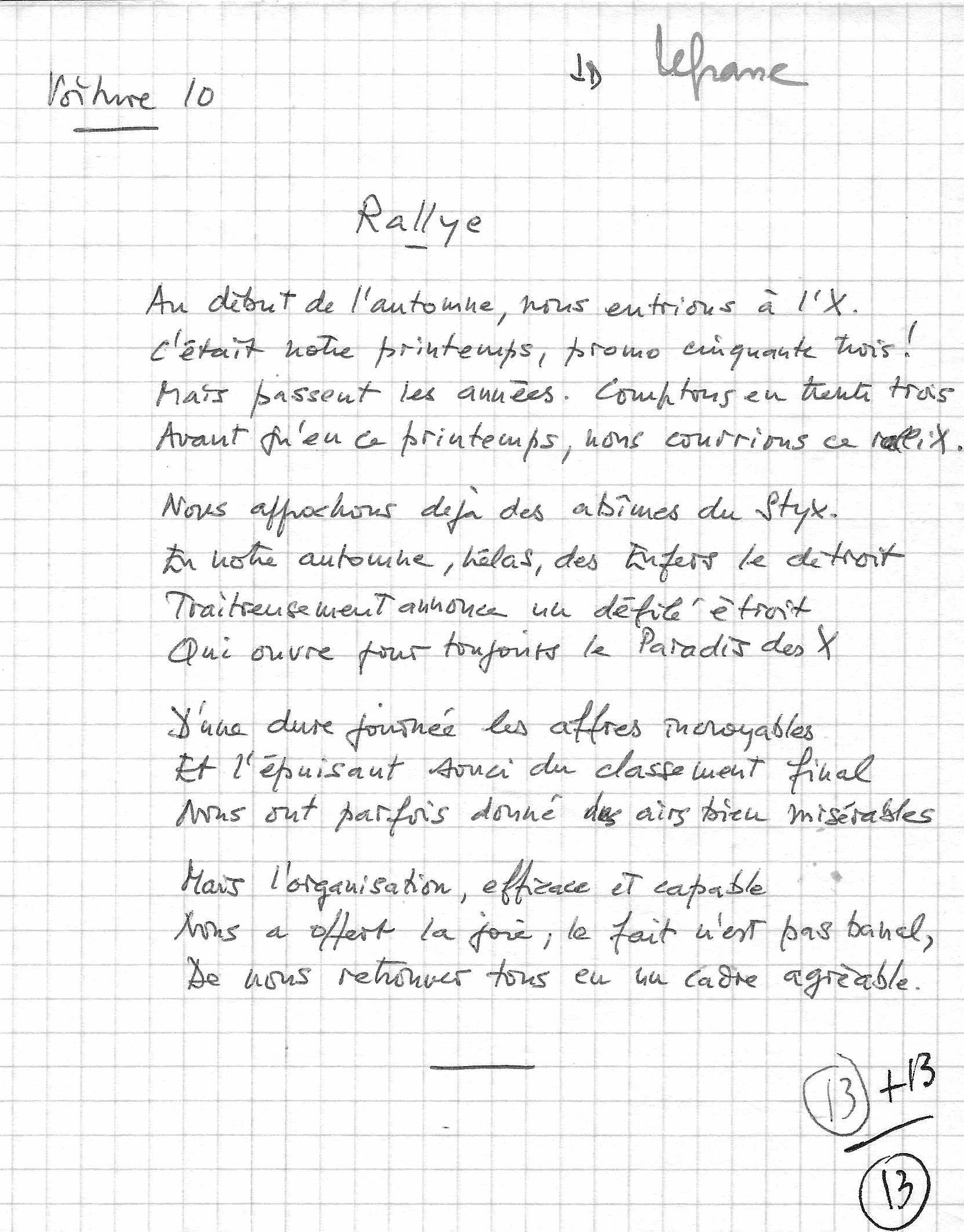 Sonnet Le Franc