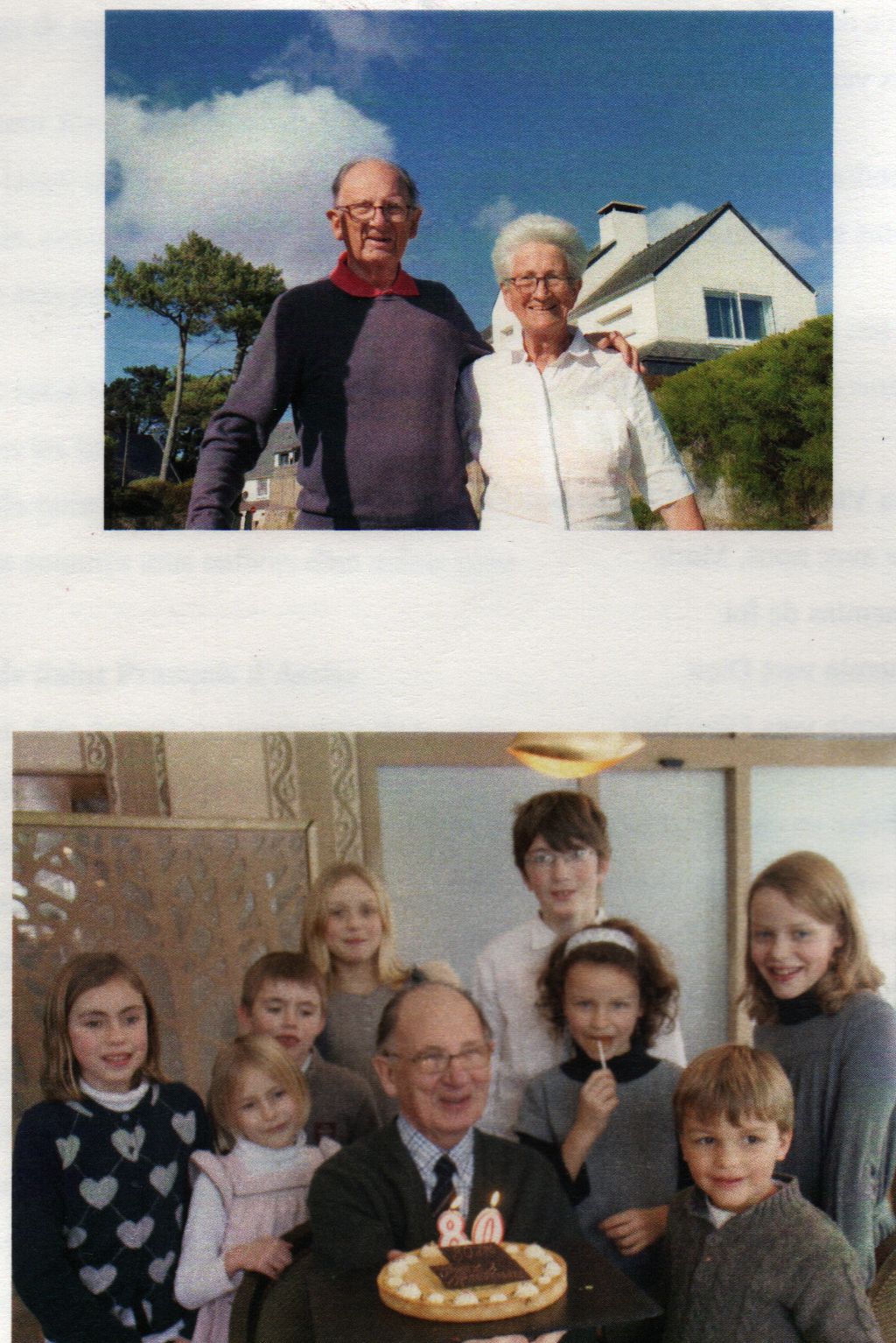 Quatrime de couverture
                avec photos de la famille de Guy Charlet