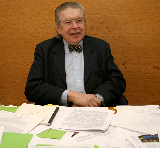 Marcel Froissart au
			Collège de France