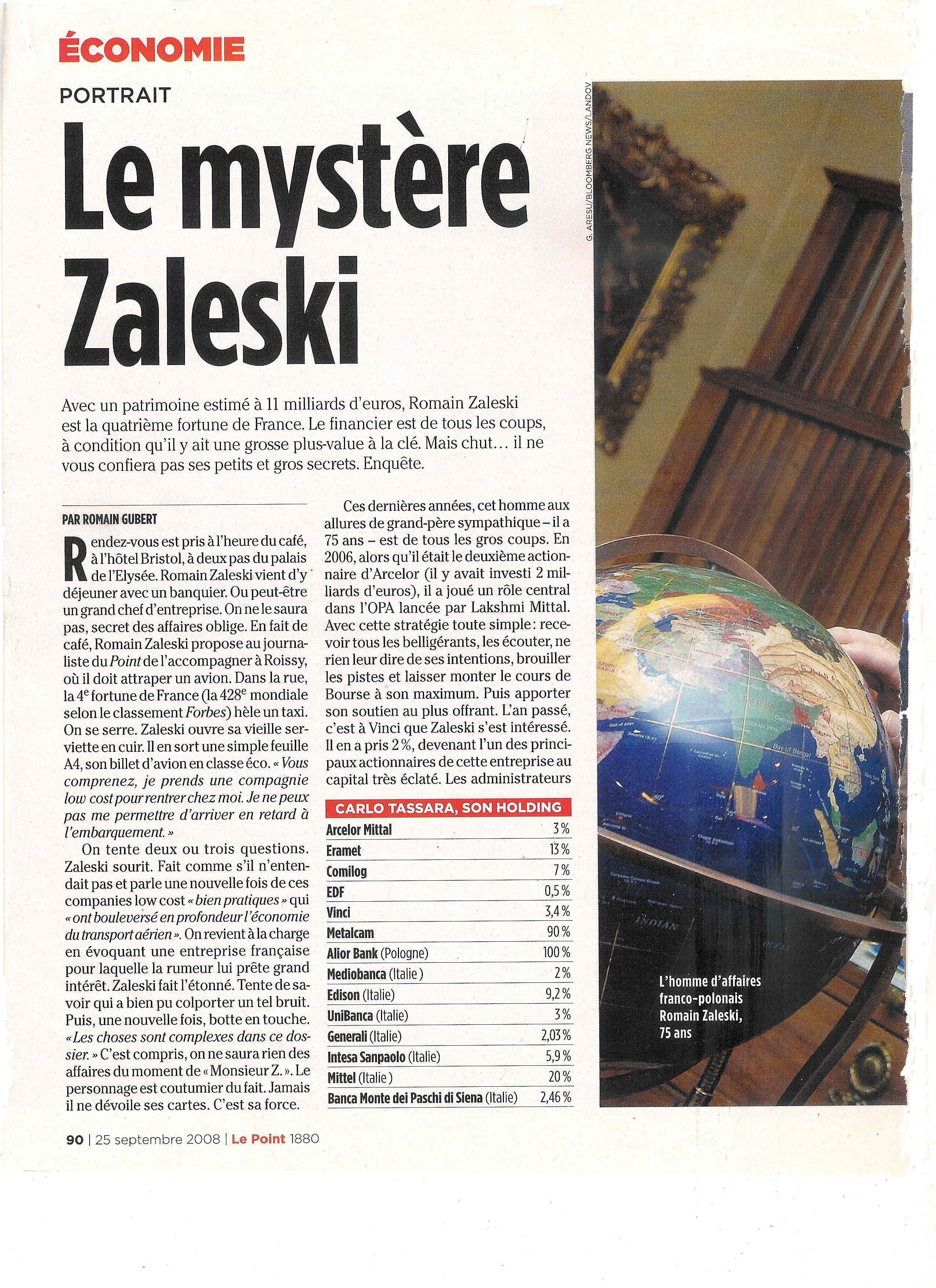 Le mystre Zaleski page 1